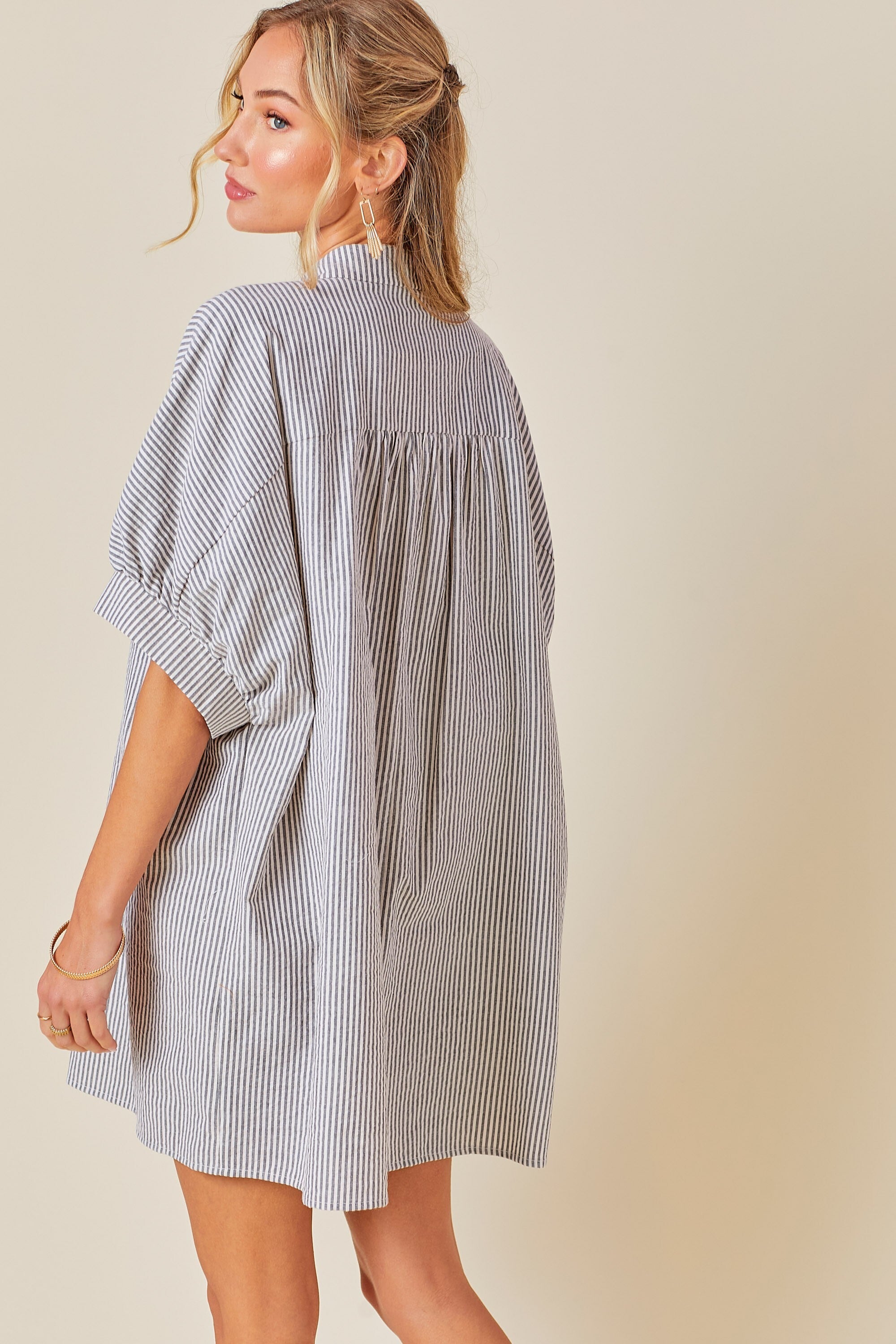 Day Moon Oversized Striped Dress